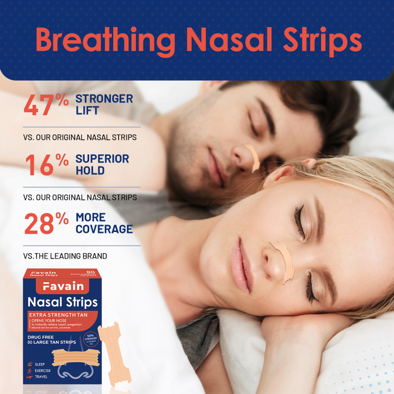 Nosni flaster protiv hrkanja - poboljšana adhezija, jednostavan stil, PVC materijal, 80 komada, šifra CS01-13