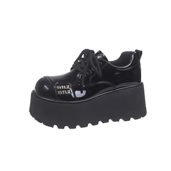 Ženske Mary Jane loaferice s platformom, PU gornji dio, okrugli vrh, platforma 6–8 cm, gumena potplata