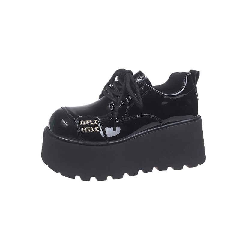 Ženske Mary Jane loaferice s platformom, PU gornji dio, okrugli vrh, platforma 6–8 cm, gumena potplata
