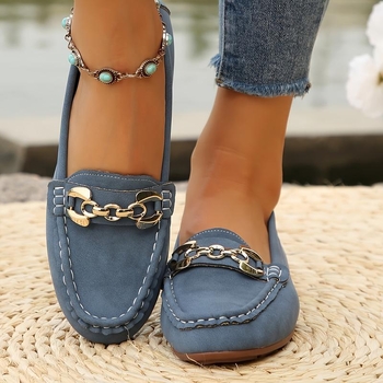 Sieviešu loaferi - raffijas augšdaļa, koreģētā graudu āda, svītrainais raksts, papēža augstums 0–1 cm