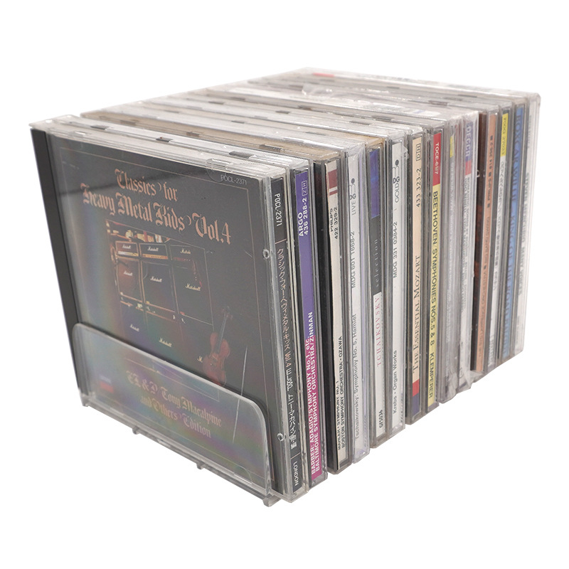 Átlátszó akril CD-díszítő állvány asztalhoz, 6 réteg, több rekesz