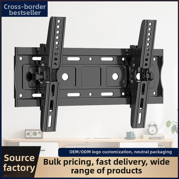 Čvrsti zidni nosač za televizor s podesivim držačem, od hladno valjanog čelika, model C42J, 1,85 kg