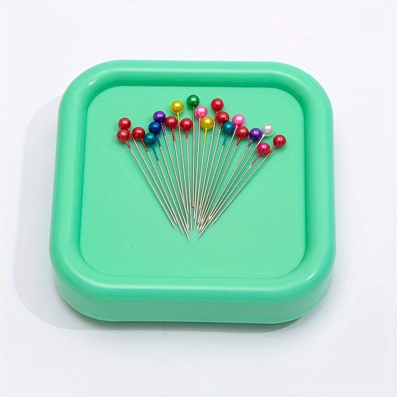 Junzhi négyzet alakú mágneses tűtartó doboz – mágneses tűtároló és behelyező eszköz – 10 db, 78 g, Modern stílus