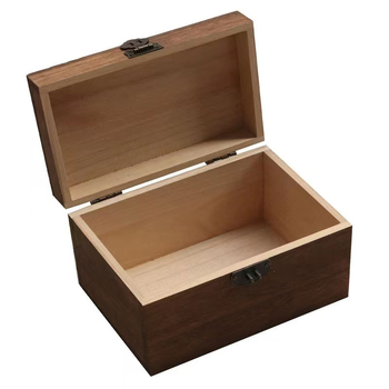 Ξύλινο επιτραπέζιο κουτί αποθήκευσης με καπάκι που ανοίγει, 18 L χωρητικότητα, με διαχωριστικά, δυνατότητα εξατομίκευσης και εκτύπωσης λογότυπου