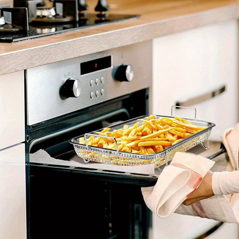 Košara za BBQ od nehrđajućeg čelika, četvrtasta grill tava, polirana površina, lako se čisti