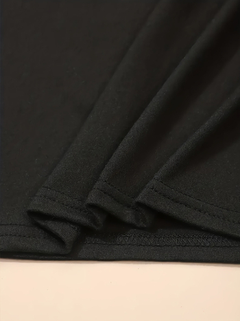 Παιδικό φόρεμα‑Τ‑shirt με εκτύπωση γραμμάτων, κοντά μανίκια, στρογγυλή λαιμόκοψη, πολυεστερ-ελαστάνη 95%/5%, μαλακή υφή, Α‑γραμμή, καλοκαίρι 2025