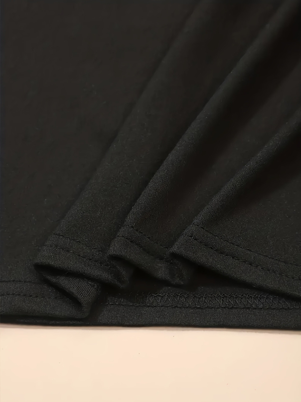 Детска рокля‑Т‑шърт с принт на букви, къс ръкав, кръгло деколте, полиестер‑еластан смес 95%/5%, мека обработка, А‑линия кройка, лято 2025