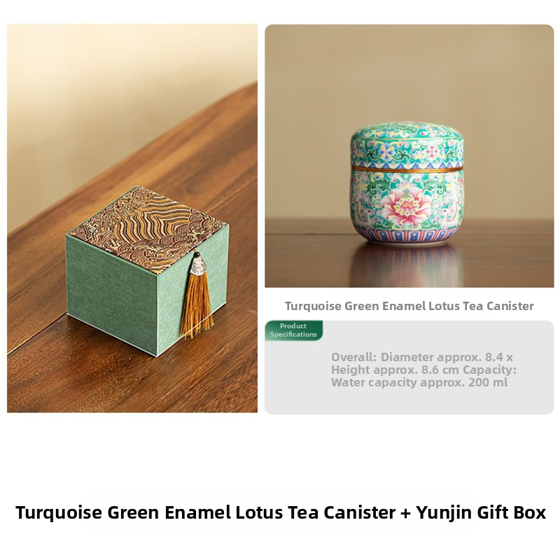 Posuda za čaj Second Collection — keramička, ručno oslikana, hermetički zatvorena, Novi kineski stil