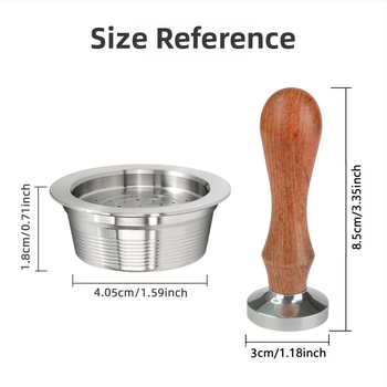 Nerūsējošā tērauda kafijas filtrs ar filtrēšanas papīra komplektu, saderīgs ar Lavazza Mio kafijas automātu