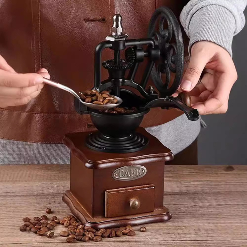 Ръчна мелничка за кафе и пипер с ретро дизайн на колелото Феррис — Huiqian