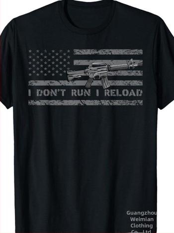 Unisex kokvilnas T-krekls ar patriotisku ģeometrisku drukas motīvu, apaļš kakls, īsas piedurknes, brīvs piegriezums