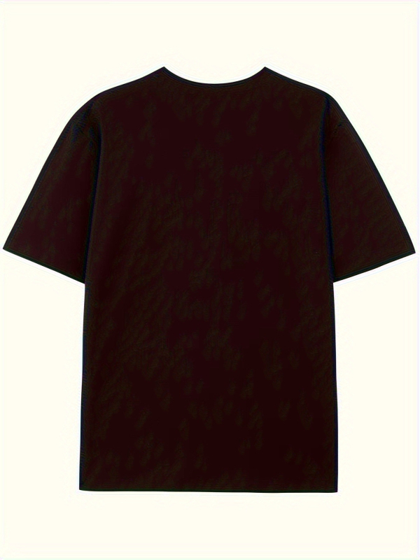 Kokvilnas T-krekls ar drukātu rakstu, apaļš kakls, īsas piedurknes, brīvā piegriezuma