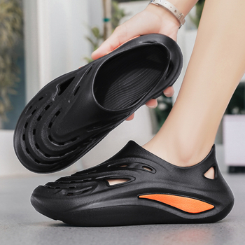 Ανδρικά EVA σανδάλια, αναπνεόμενα, Slip-On, στρογγυλή μύτη, παχιά EVA σόλα, καλοκαίρι, ύψος φτέρνας 1–3 εκ.