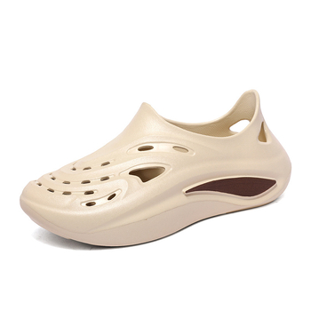 Ανδρικά EVA σανδάλια, αναπνεόμενα, Slip-On, στρογγυλή μύτη, παχιά EVA σόλα, καλοκαίρι, ύψος φτέρνας 1–3 εκ.