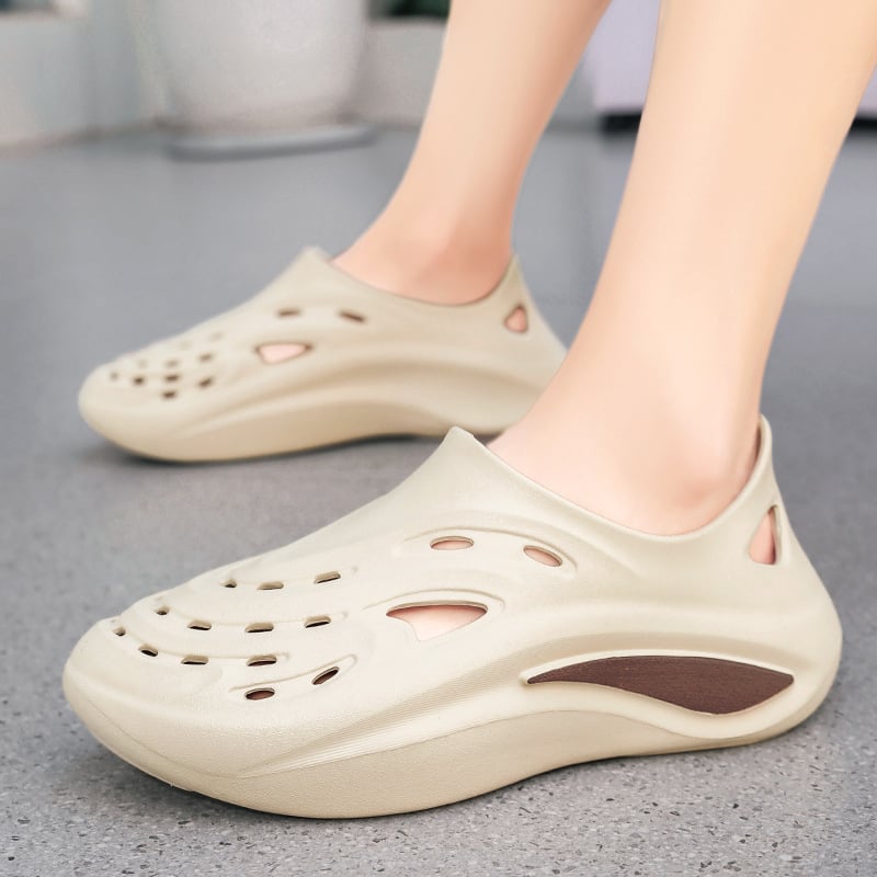 Férfi EVA szandálok, lélegzők, slip-on záródás, kerek orr, vastag EVA talp, nyár, sarka 1–3 cm