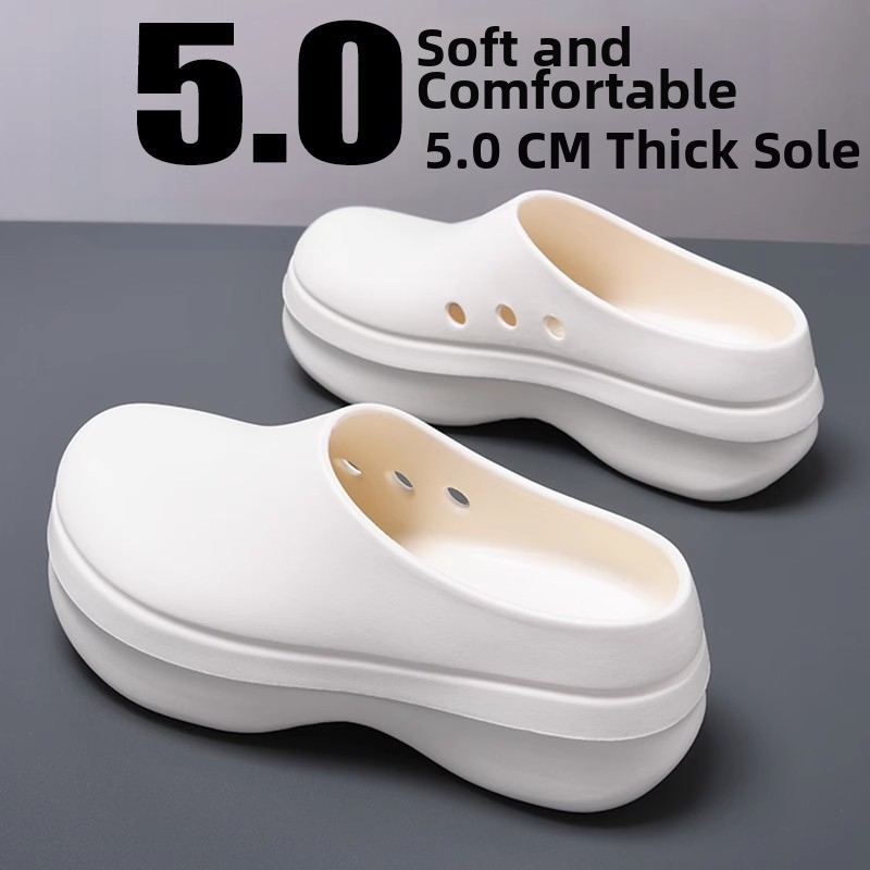 Pánske EVA kuchárske topánky — hrubá protišmyková, vodeodolná a olejodolná podrážka, injekčne lisovaná konštrukcia, leto 2025