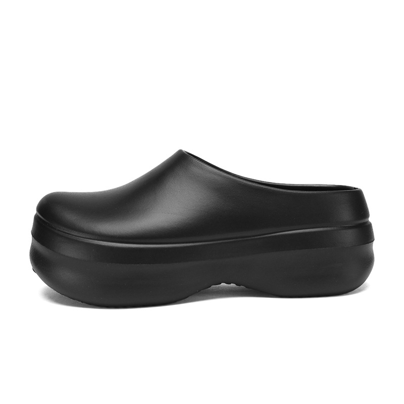 Férfi EVA szakács cipő — vastag csúszásmentes, vízálló és olajálló talp, injektált kivitel, nyár 2025