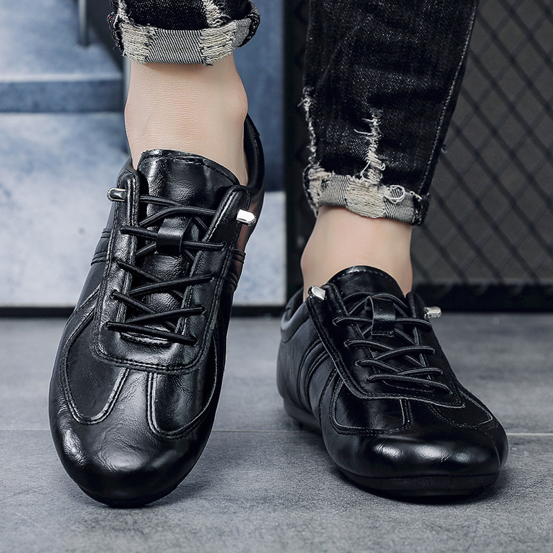 Мъжки лоуфърс Slip-On – PU горна част, пластмасова подметка, EVA стелка, еластична лента, летни обувки