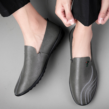 PLOVER Férfi Elegáns Bőr Cipő — Légáteresztő, Csúszásmentes, Magas felső rész, Gumitalp, Másodlagos réteg marhabőrből