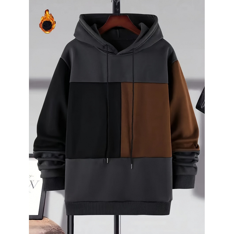 Vīriešu džemper-kardigans, ar pūkainu oderi, modal-ramie maisījums, ramie 51–70%, bez kapuces, virs 400 g, visām sezonām