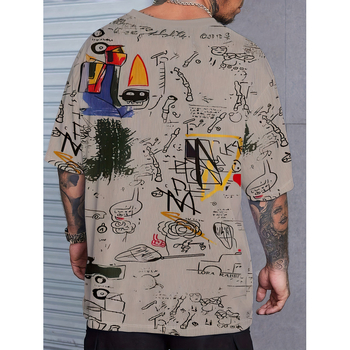 T‑shirt 100% πολυεστέρας, εκτύπωση, στενή εφαρμογή, στρογγυλός λαιμός, κοντομάνικο