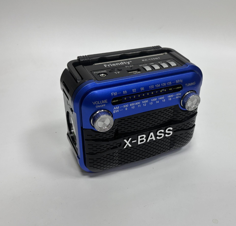 125BT Višenamjerno radio s Bluetoothom i svjetiljkom, reprodukcija preko USB/TF kartice, SNR ≥85 dB