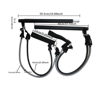 Κοντάρι γυμναστικής Pilates με υλικό TPE – κοντάρι αντίστασης και σχοινί, Πολυλειτουργικό σετ διατάσεων