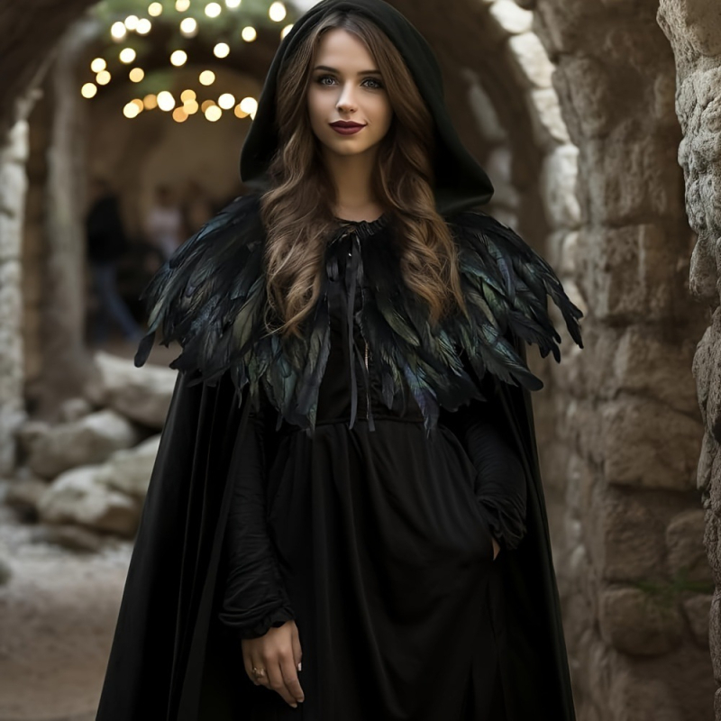 Unisex baršunasti ogrtač s kapuljačom, Bodhi materijal, dugačak (DIY dodaci, Bodhi materijal, Drugo obrađivanje, Proljeće 2025)