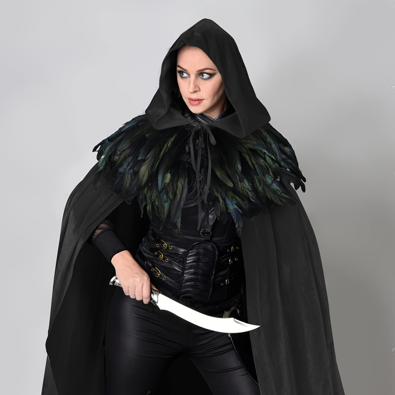 Unisex baršunasti ogrtač s kapuljačom, Bodhi materijal, dugačak (DIY dodaci, Bodhi materijal, Drugo obrađivanje, Proljeće 2025)