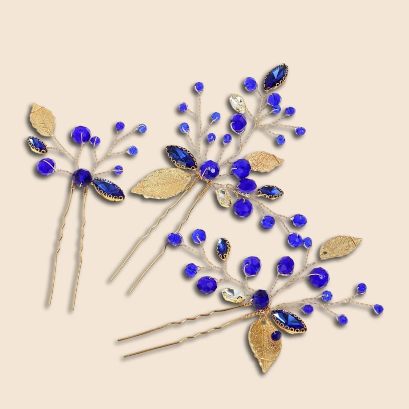 3 τεμάχια φουρκέτες μαλλιών με μαργαριράρια, λουλουδάτος σχεδιασμός, vintage στυλ, U-σχήματος νυφική φουρκέτα