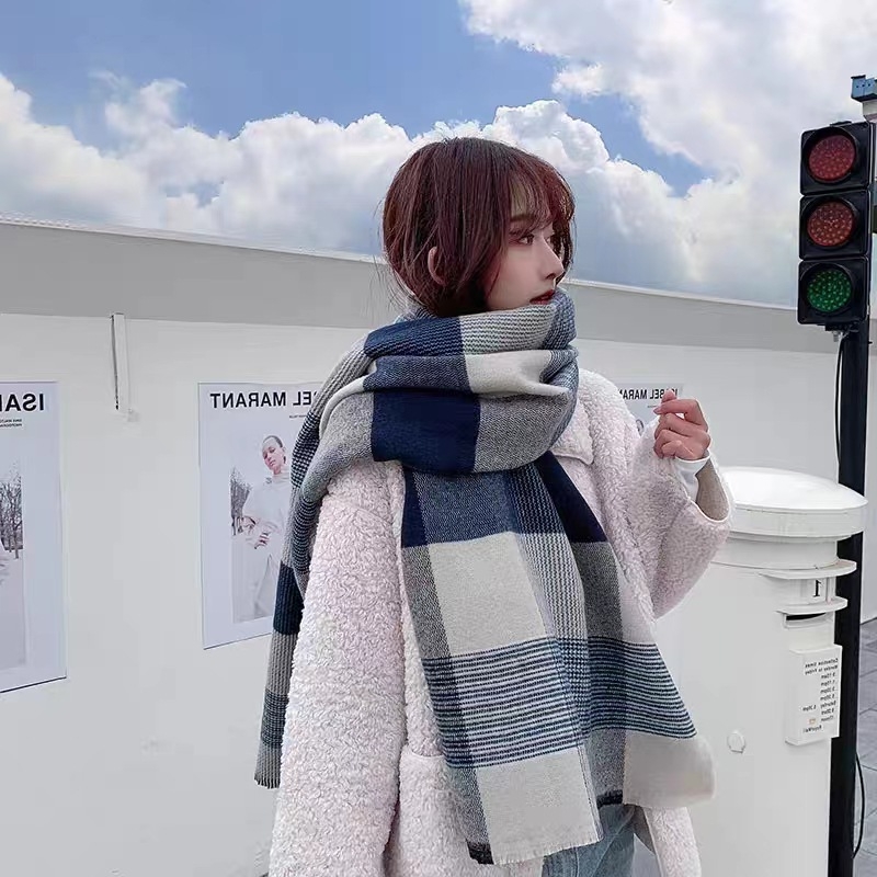 Șal din amestec cânepă-bumbac, țesătură warp, iarnă, stil koreano-japonez, lansare toamna 2023