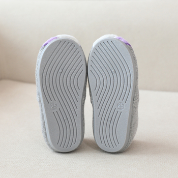 Κοριτσίστικες παντόφλες με μονόκερο, εσωτερικές, βαμβακερό επάνω μέρος, πλαστική σόλα