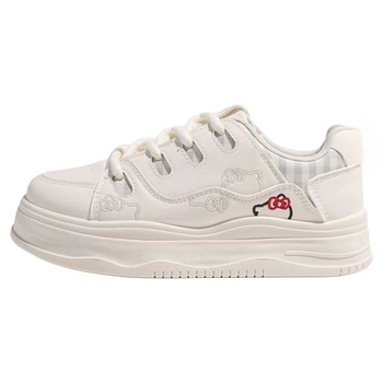 Moteriški raištiniai siuvinėti loaferiai iš sintetinės odos, gumos padas, apvali nosis, EVA įdėklas