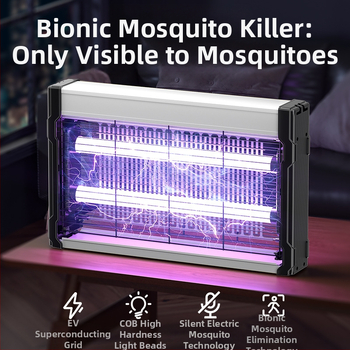 Επιτοίχια εμπορική λάμπα εξόντωσης κουνουπιών — Μοντέλο XH-305; UV Λάμπα; Προσελκύει τα κουνούπια με φως κυμάτων; Κατάλληλο για περιοχές έως 20 m²; Υλικό περιβλήματος PP