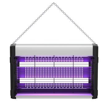 Επιτοίχια εμπορική λάμπα εξόντωσης κουνουπιών — Μοντέλο XH-305; UV Λάμπα; Προσελκύει τα κουνούπια με φως κυμάτων; Κατάλληλο για περιοχές έως 20 m²; Υλικό περιβλήματος PP