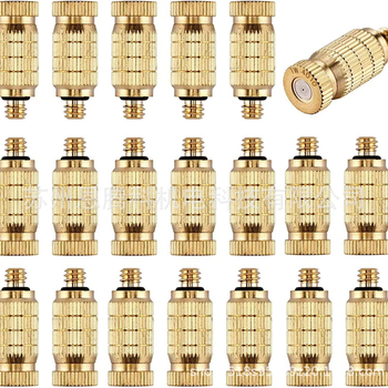 Mlaznica za atomiziranje s dvostupanjskim dizajnom, mesinga, navoj 10-24 UNC, visok tlak (vanjski vrtni sustav za atomiziranje)