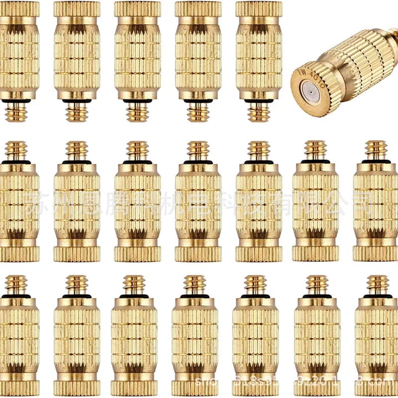 Mlaznica za atomiziranje s dvostupanjskim dizajnom, mesinga, navoj 10-24 UNC, visok tlak (vanjski vrtni sustav za atomiziranje)