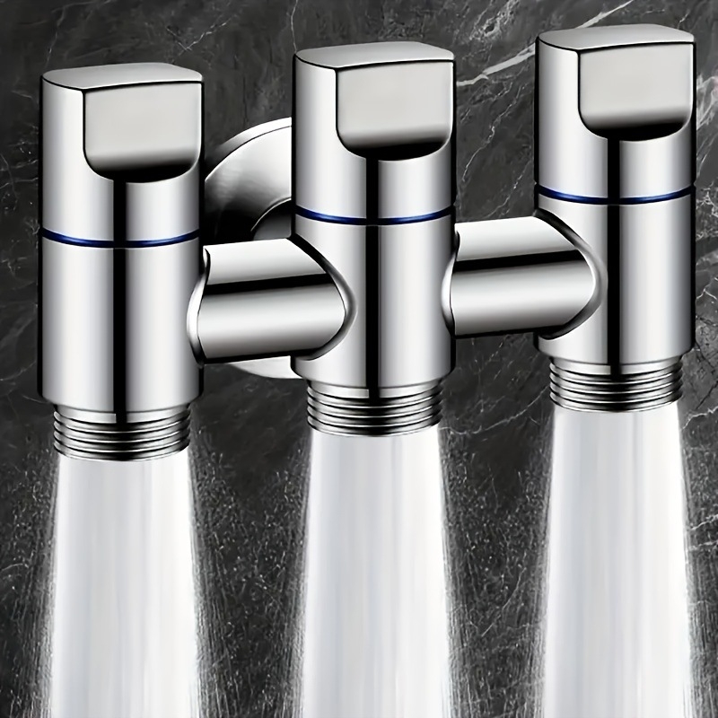 Egy bemenet, három kimenetű csaptelep — multifunkcionális, rozsdamentes acélból, mosógéphez és mop mosdóhoz