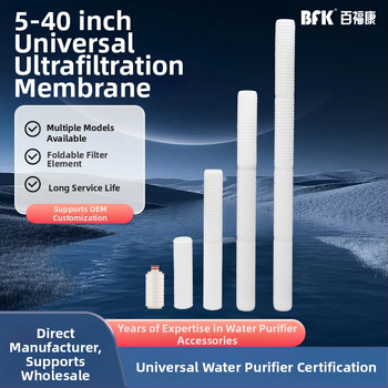 Vízszűrő elem - hajlított kialakítás; polipropilén; nagy áramlású mikroporózus szűrő; Márka TS; Modell: Folding filter element