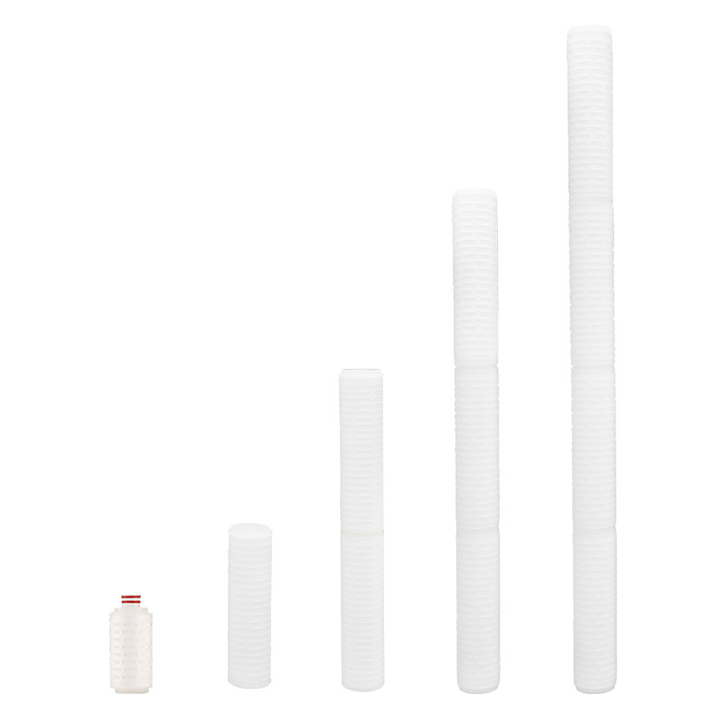 Vízszűrő elem - hajlított kialakítás; polipropilén; nagy áramlású mikroporózus szűrő; Márka TS; Modell: Folding filter element