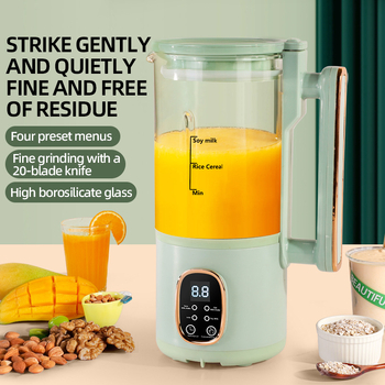 Stroj za sojino mlijeko s mljevenjem bez sita, grijanje donje ploče, kapacitet 1-2 L, za 4-5 osoba; funkcije: suho i mokro zrnje, rižina pasta, pet žitarica, kukuruzni sok