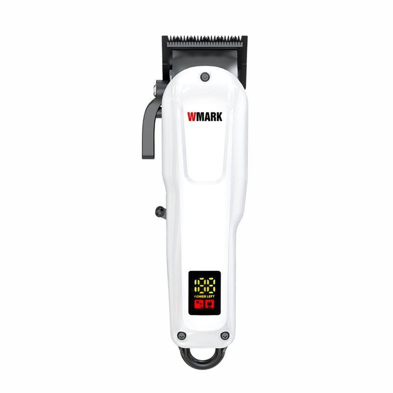 WMARK електрически подстригвач за коса с четков мотор, нож от неръждаема стомана, вградена батерия 2000–4000mAh, време на работа 3–6 ч