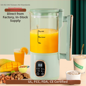 Stroj za sojino mlijeko – potpuno automatiziran, bez kuhanja, bez filtracije; staklena kućica, 500 W, 220 V, 500–1000 ml, autočišćenje, zadržavanje topline, dodirno upravljanje