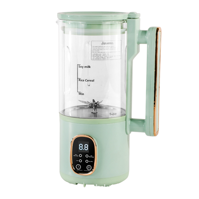 Stroj za sojino mlijeko – potpuno automatiziran, bez kuhanja, bez filtracije; staklena kućica, 500 W, 220 V, 500–1000 ml, autočišćenje, zadržavanje topline, dodirno upravljanje