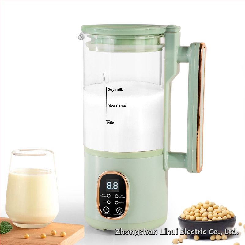 Stroj za sojino mlijeko – potpuno automatiziran, bez kuhanja, bez filtracije; staklena kućica, 500 W, 220 V, 500–1000 ml, autočišćenje, zadržavanje topline, dodirno upravljanje