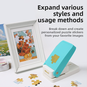 Μηχανή παζλ για DIY με διάτρηση και embossing – χειροκίνητη διάτρηση, 1 τρύπα, μοντέλο Dhq-puzzle, μάρκα Kw-trio/Kedeyou, βάρος 330 g