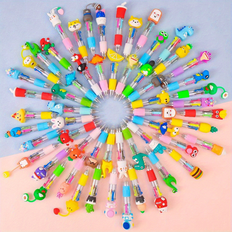 Химикалка с четири цвята и мотиви плодове, закуски и зеленчуци — марка Other; артикул jd601100965599923; IP разрешено: Не; подарък: Не