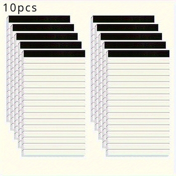 Α9816 αυτοκόλλητες σημειώσεις, ελαφριά Organατори φύλλα με οριζόντιες γραμμές, σετ 10 τεμαχίων, προσαρμόσιμες