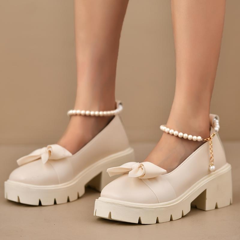 Mary Jane sandalai su vienu dirželiu – viršus iš top grain odos, žemas klinis