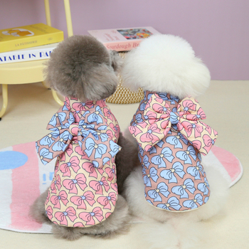 Îmbrăcăminte pentru animale de companie cu umplutură din bumbac – poliester cu căptușeală din bumbac, inel D, stil Princess Wind, brand JXANRY, pentru câini și pisici mici